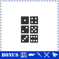 Dice icon flat