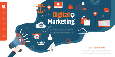 Digital marketing strategy Web Banner