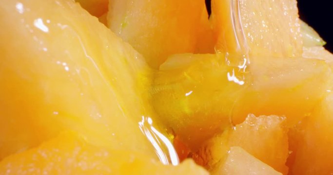 Honeydew Melon.  Wide angle macro 4K