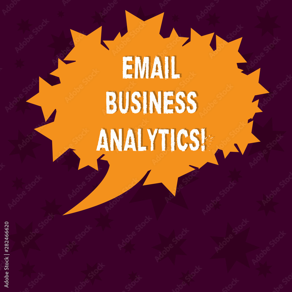 Aufkleber writing note showing email business analytics. business photo showcasing break down your open rate e