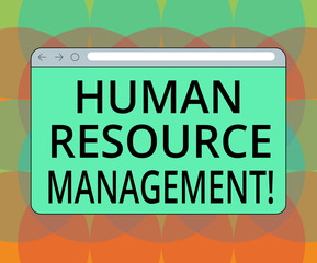 Fototapeta premium Word writing text Huanalysis Resource Management. Business concept for process of hiring and developing employees Monitor Screen with Forward Backward Progress Control Bar Blank Text Space