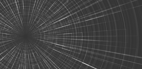 Hyperspace speed motion on Black background,warp and expanding movement concept,vector Illustration.