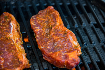 Steak on the bbq