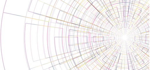 Colorful Abstract Circle Technology Background,future and Motion Concept design,Vector Illustration.