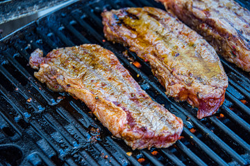 Steak on the bbq