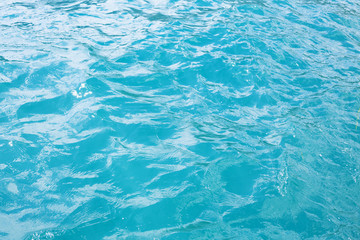 Blue Tones Water Waves Surface as Background