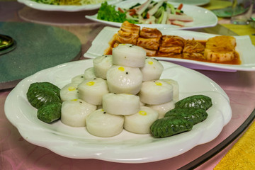 North Korean Cuisine, Sultteok - Rice Cake Or Jeungpyeon, Pyongyang, North Korea