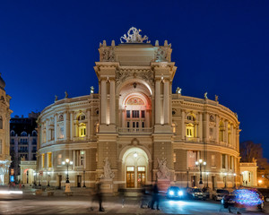 Fototapeta na wymiar Odessa Opera and Ballet Theater