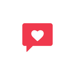 notifications social media icon, like, follower, comment symbol vector