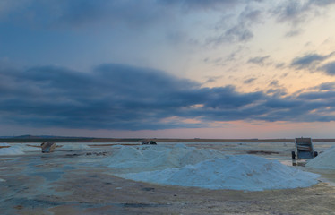 Salt production not far from Baku