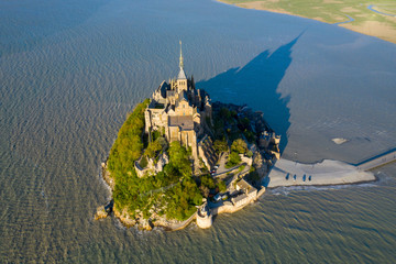 Mont Saint Michel aerial view