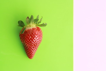 strawberry on colorful background