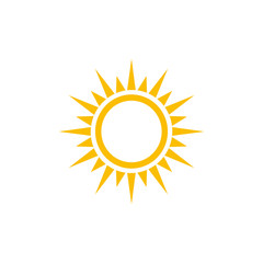 Sun Set icon vector, sunshine icon symbol vector