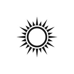 Sun Set icon vector, sunshine icon symbol vector