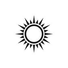 Sun Set icon vector, sunshine icon symbol vector