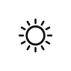 Sun Set icon vector, sunshine icon symbol vector