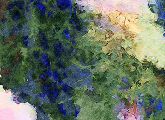 Abstract acrylic background with watercolor elements, wet painting effect. Colorful art design pattern. Artistic creative texture.