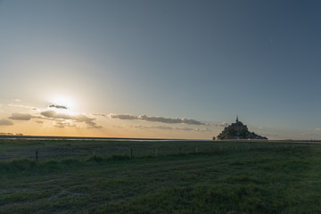 Mont Saint Michel view from the bay
