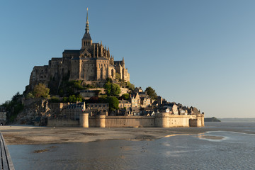Mont Saint Michel aerial view