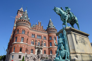 Fototapeta premium The town hall of Helsingborg on Sweden