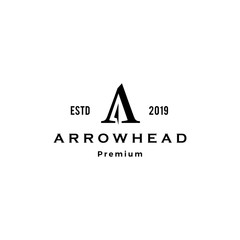 a letter arrowhead archer logo vector icon illustration inspiration