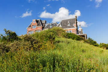 Fototapeta na wymiar grand mansion in the dunes of Domburg, Netherlands