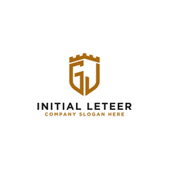 Inspiring company logo designs from the initial letters of the GJ logo icon. -Vectors
