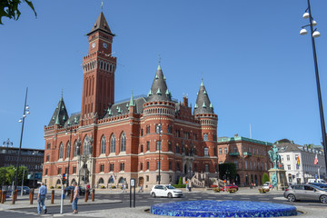 Fototapeta premium The town hall of Helsingborg on Sweden