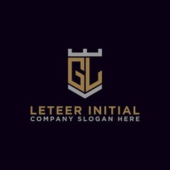 Inspiring company logo design from the initial letters GL logo icon. -Vectors