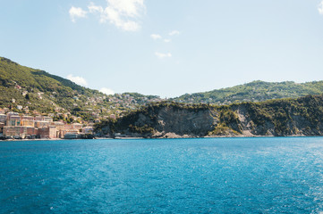 Fototapeta na wymiar Beautiful view in Camogli, Liguria