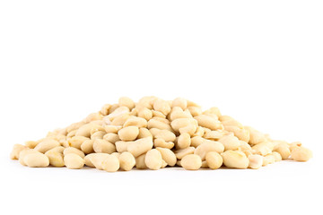 Peanuts isolated on white background