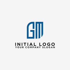 inspiring logo designs for companies from the initial letters of the GM logo icon. -Vectors