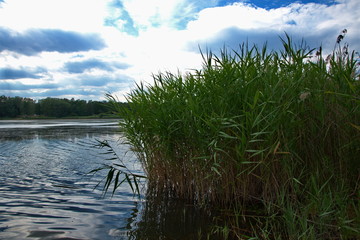 landscape with lake and sky
