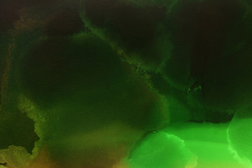 Colorful hand painted ink background. Abstract delicate texture. Contemporary wallpaper.