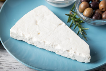 feta cheese with greek salad ingredients