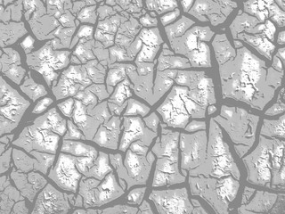 Obraz premium Abstract white background. Gray-white geometric pattern. Cracked paint
