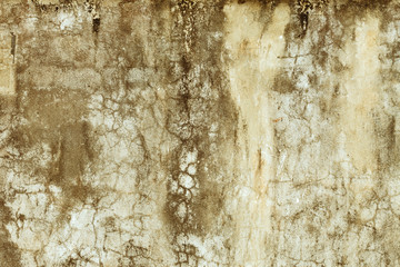 The Background of old yellow painted wall