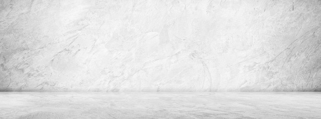 Grunge Gray Cement Wall Paint Texture Background , Wide Banner studio light background ,Space for...