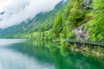 Hallstatter Lake in Salzkammergut region, Austria