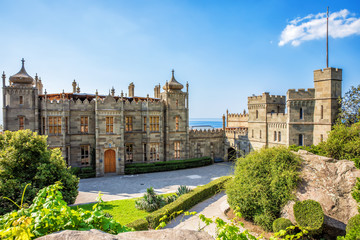 Vorontsov Palace, the North Forecourt view, Crimea, Ukraine © AlexAnton