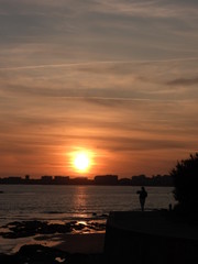 coucher de soleil les sables d'olonne