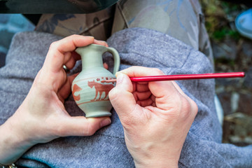 paint crock pots handmade work