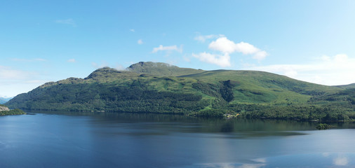 Fototapeta na wymiar Aerial image of Loch Lomond and the Trossachs