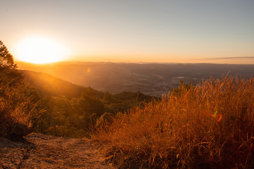 Sunset on the mountains