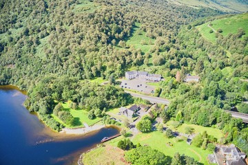 Fototapeta na wymiar Aerial images of Loch Lomond and the Trossachs