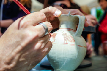 paint crock pots handmade work