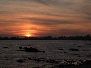 coucher de soleil les sables d'olonne la vendée