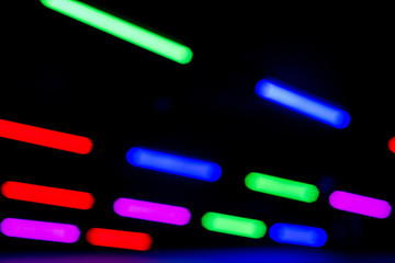 Colorful neon light pattern