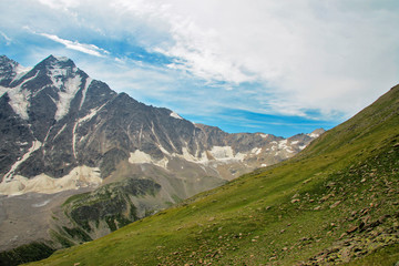 Fototapeta na wymiar Caucasus mountains summertime. North Caucasus landscape