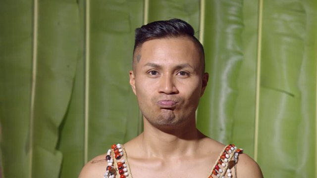 Facial Expression Of A Adult Man Pouting